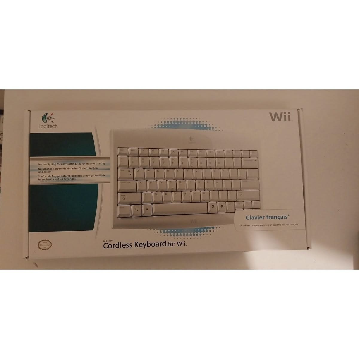 Logitech Cordless - Clavier - sans fil - 2.4 GHz - français - pour Nintendo Wii, Nintendo Wii 101 l9hitech