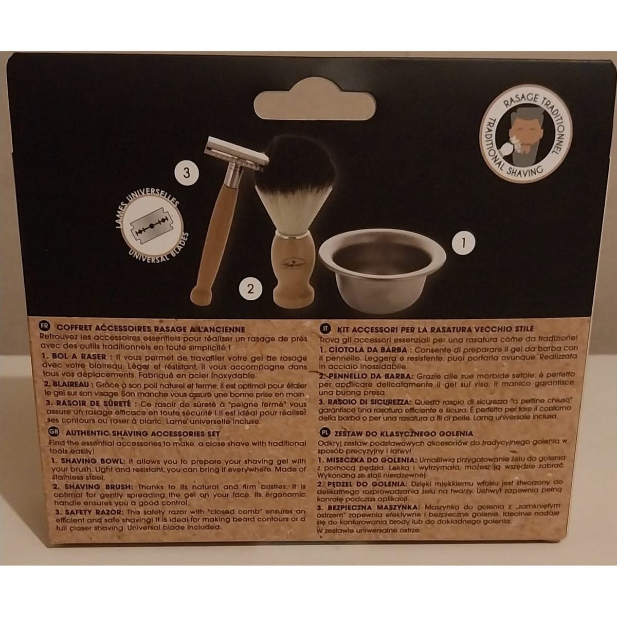 Coffret accessoires de rasage a l ancienne The Barb'Expert