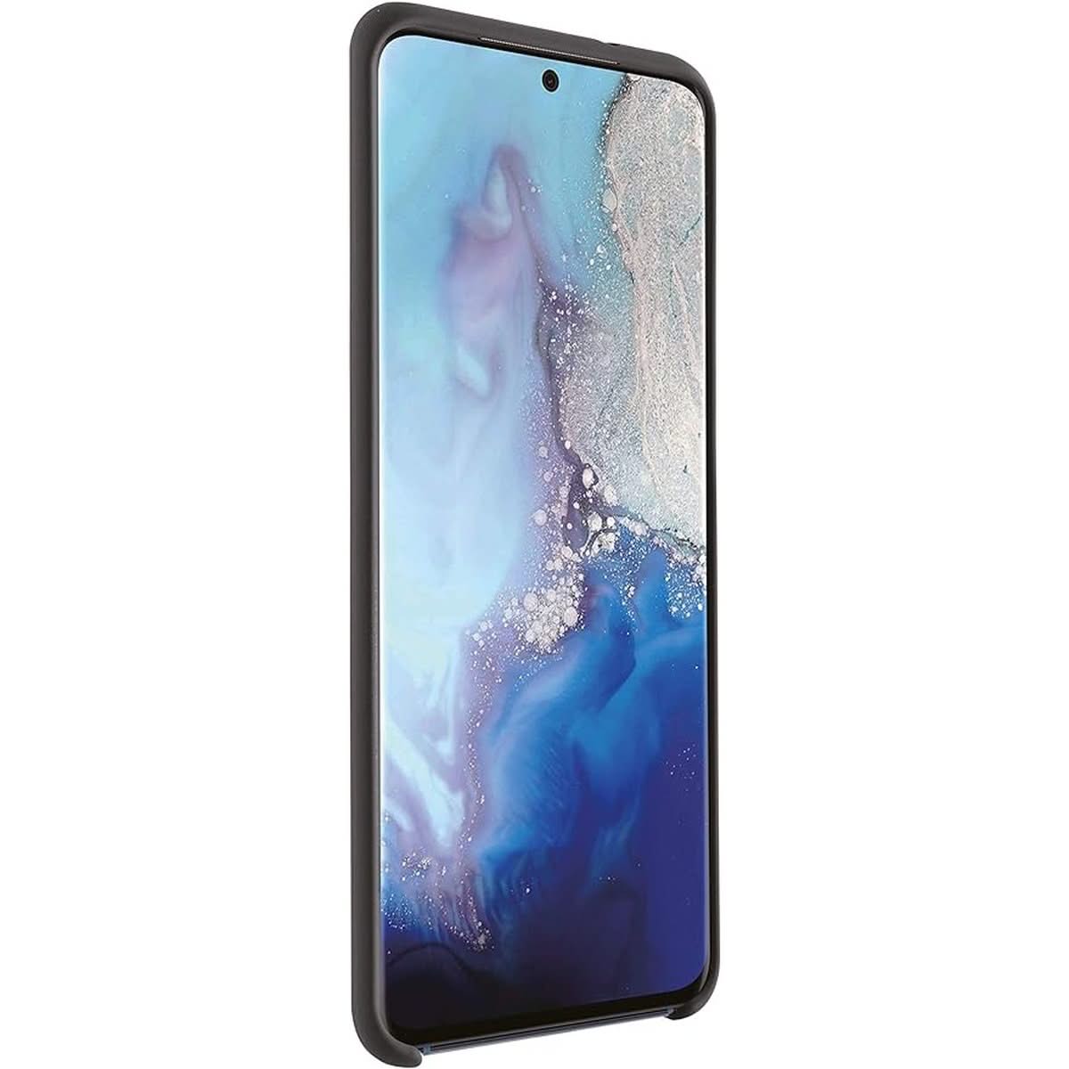Coque arriere noir samsung galaxy S20 microfibre VIVANCO