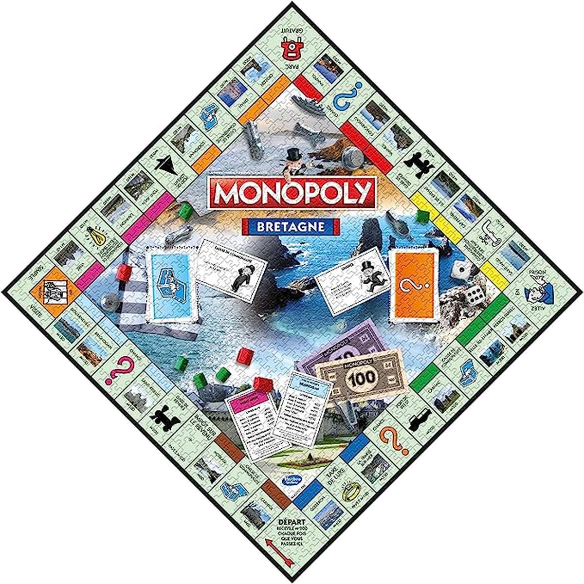 Puzzle Monopoly 1000 pièces Édition Bretagne