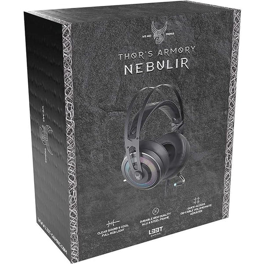 L33T Gaming - Casque micro NEBULIR - 50MM driver rétroéclairé - Noir