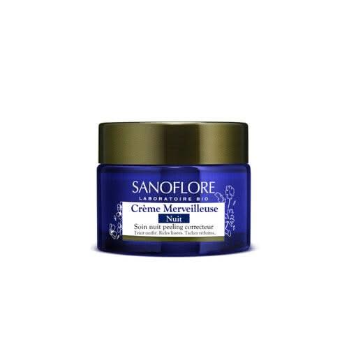 Crème merveilleuse Nuit soin peeling anti-rides certifié bio Sanoflore