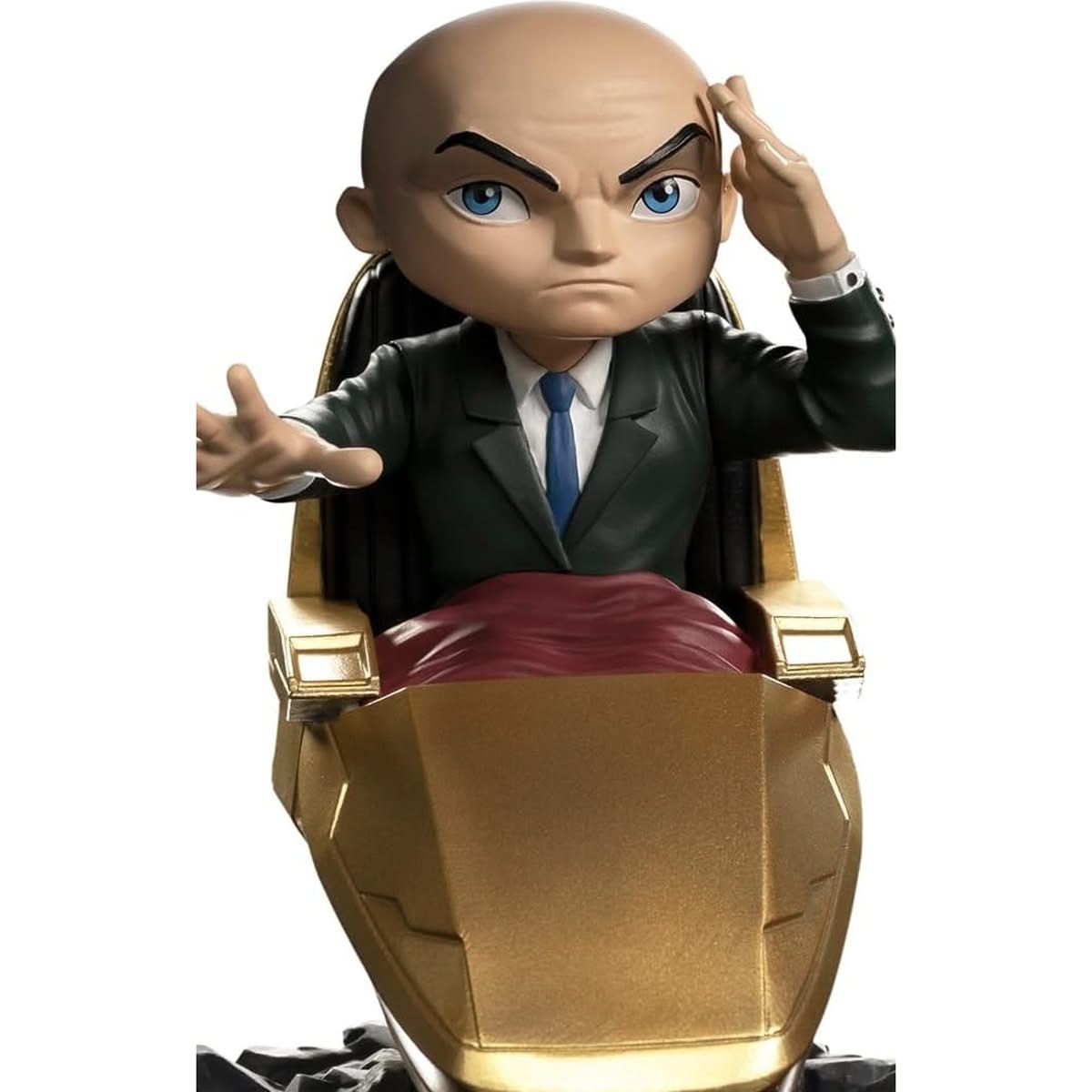 Figurine Iron Studio du Professeur Xavier X-Men - Mini Co-marvel en PVC de 16 cm. Modèle détaillé avec socle, idéal pour les collectionneurs et fans de Marvel.