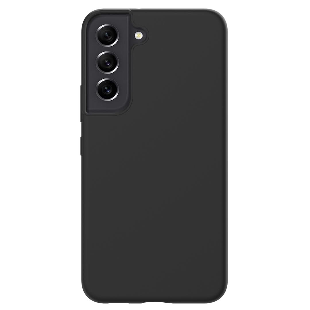 Coque noire premium silicone Samsung S22+