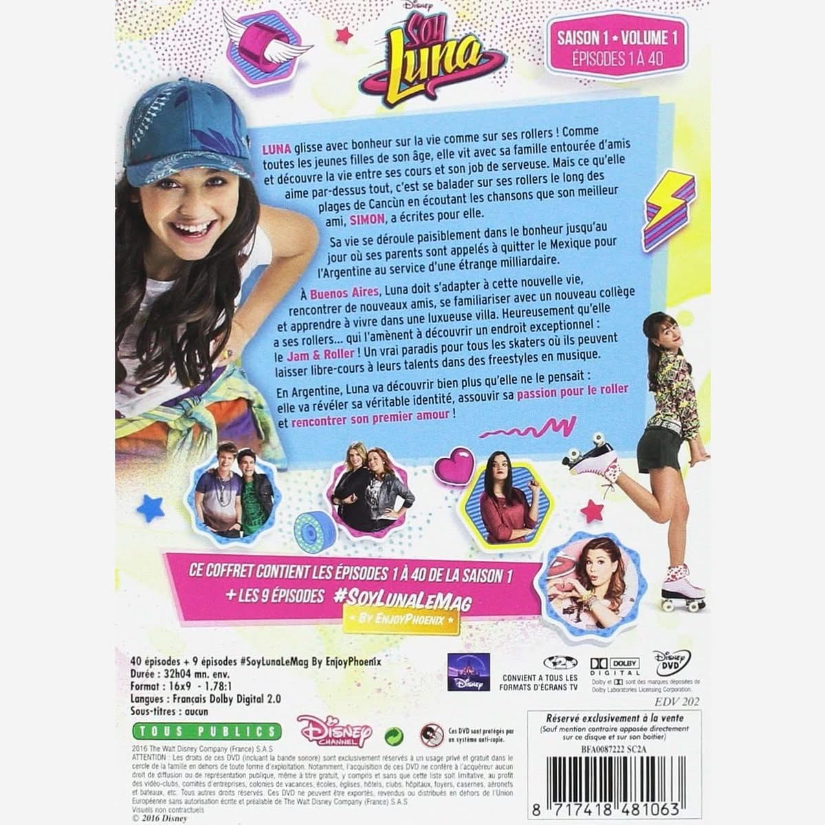 Soy Luna - Saison 1 - Volume 1 - Épisodes 1 à 40 Coffret dvd