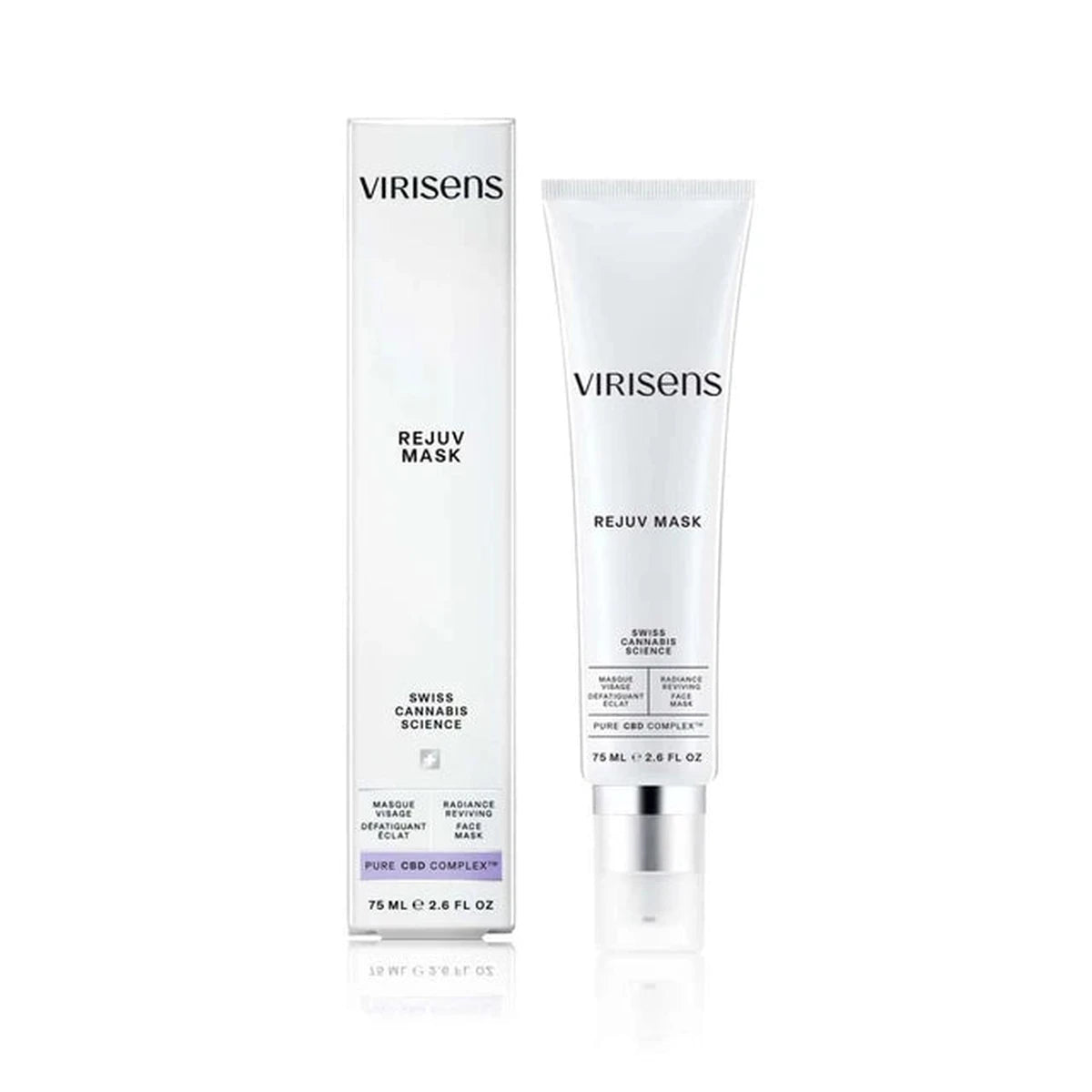 Masque visage défatiguant éclat Virisens Rejuv Mask CBD - Tube 75ml Swiss Cannabis Science