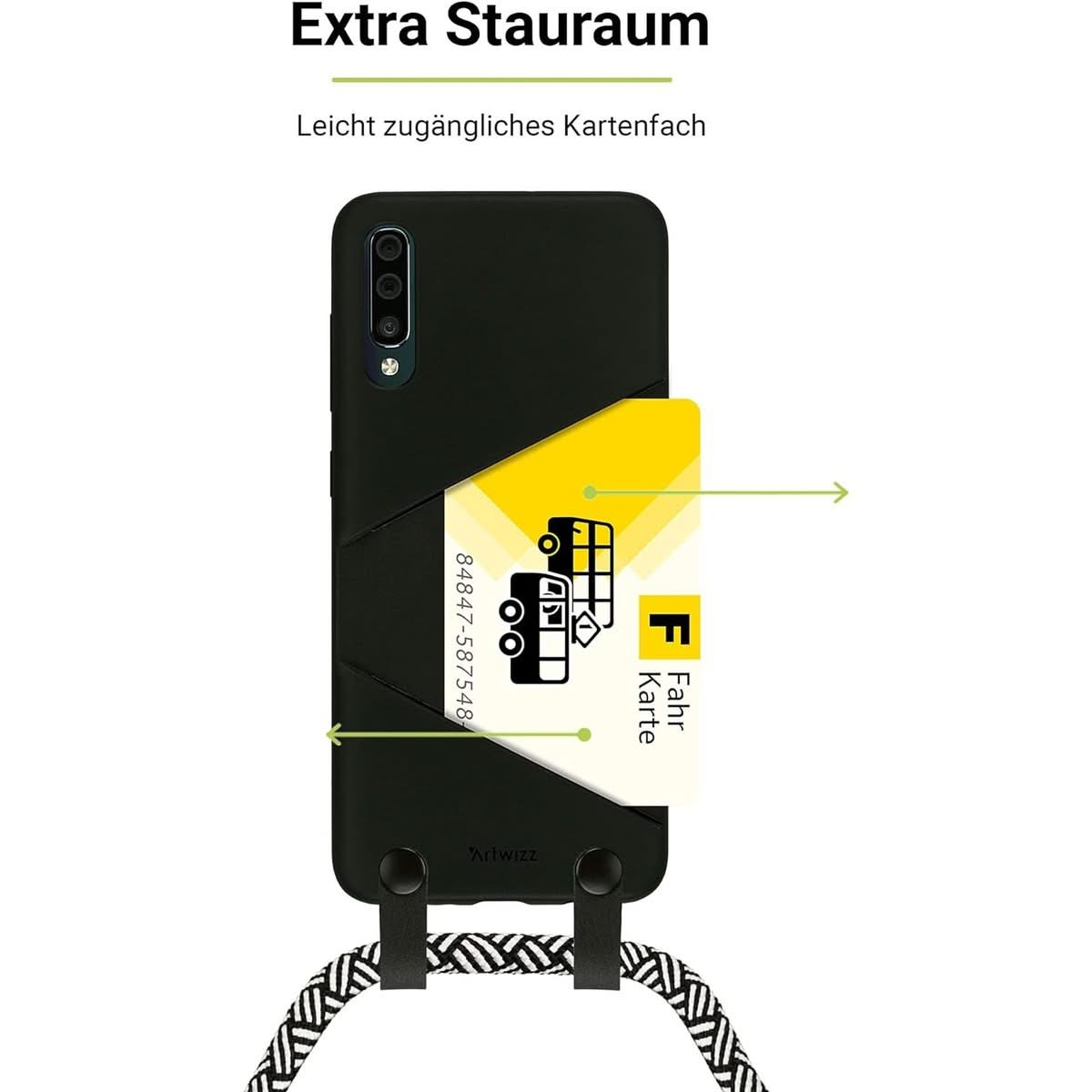 Coque de Protection Noir pour Samsung Galaxy S20 avec Sangle ARTWIZZ