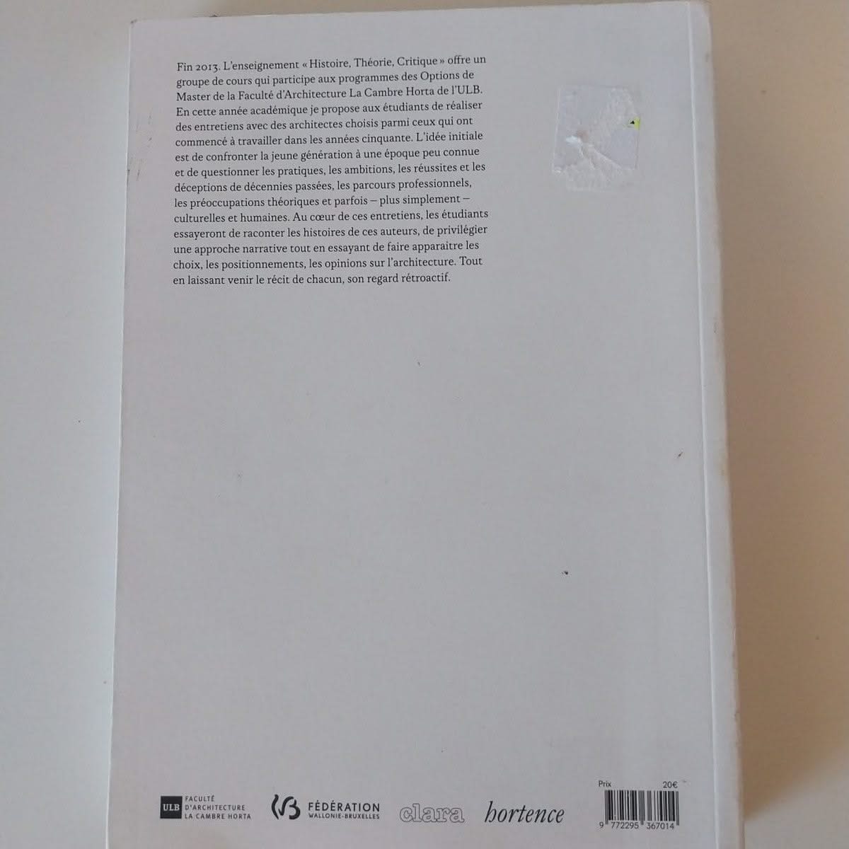 Memories Can't Wait : Conversations entre architectes et étudiants