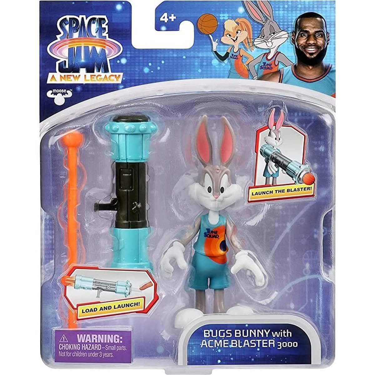Space Jam 2 : A New Legacy Figurine articulée : Bugs Bunny avec accessoires ACME Blaster 3000