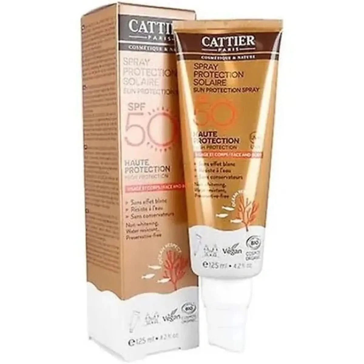 Cattier spray protection solaire spf 30 vegan