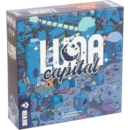 Jeu de Société sur Le Thème de l'espace - Jeu de stratégie - Jeu de Plateau multijoueurs Devir - Luna Capital -