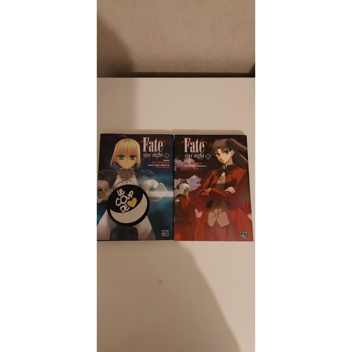 Fate Stay Night - Tome 1 + tome 2 .Manga Shirô Emiya