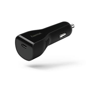 Hama Chargeur de voiture Port USB Type-C Alimentation secteur PD 3A Noir