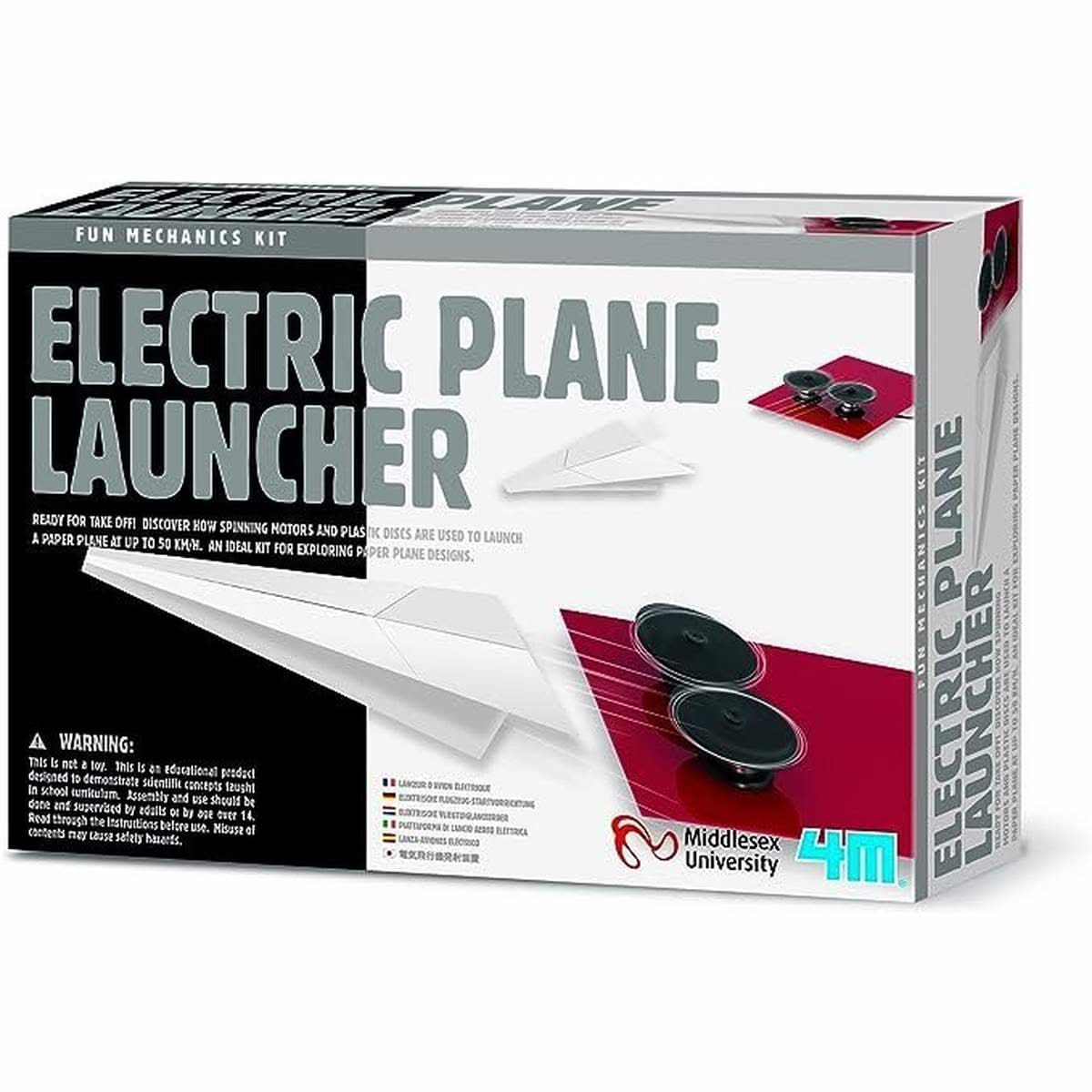 Lanceur d avion en papier 4M.Kit créatif
