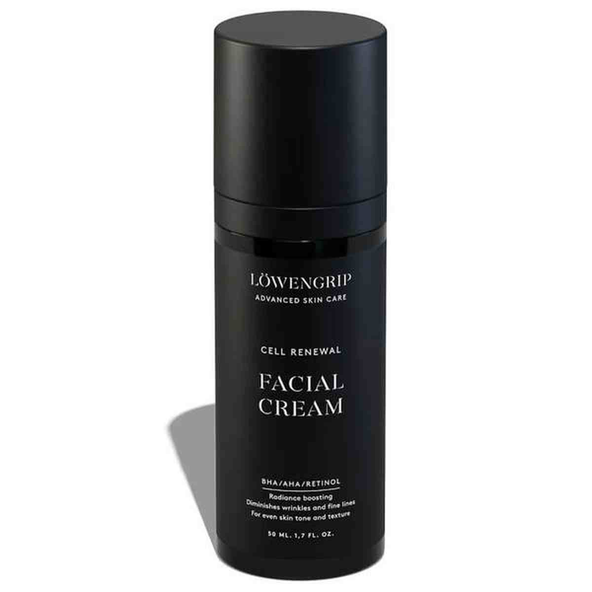 Löwengrip facial cream cell renewal. Crème Exfoliante élimine l'hyperpigmentation , peau morte et impureté