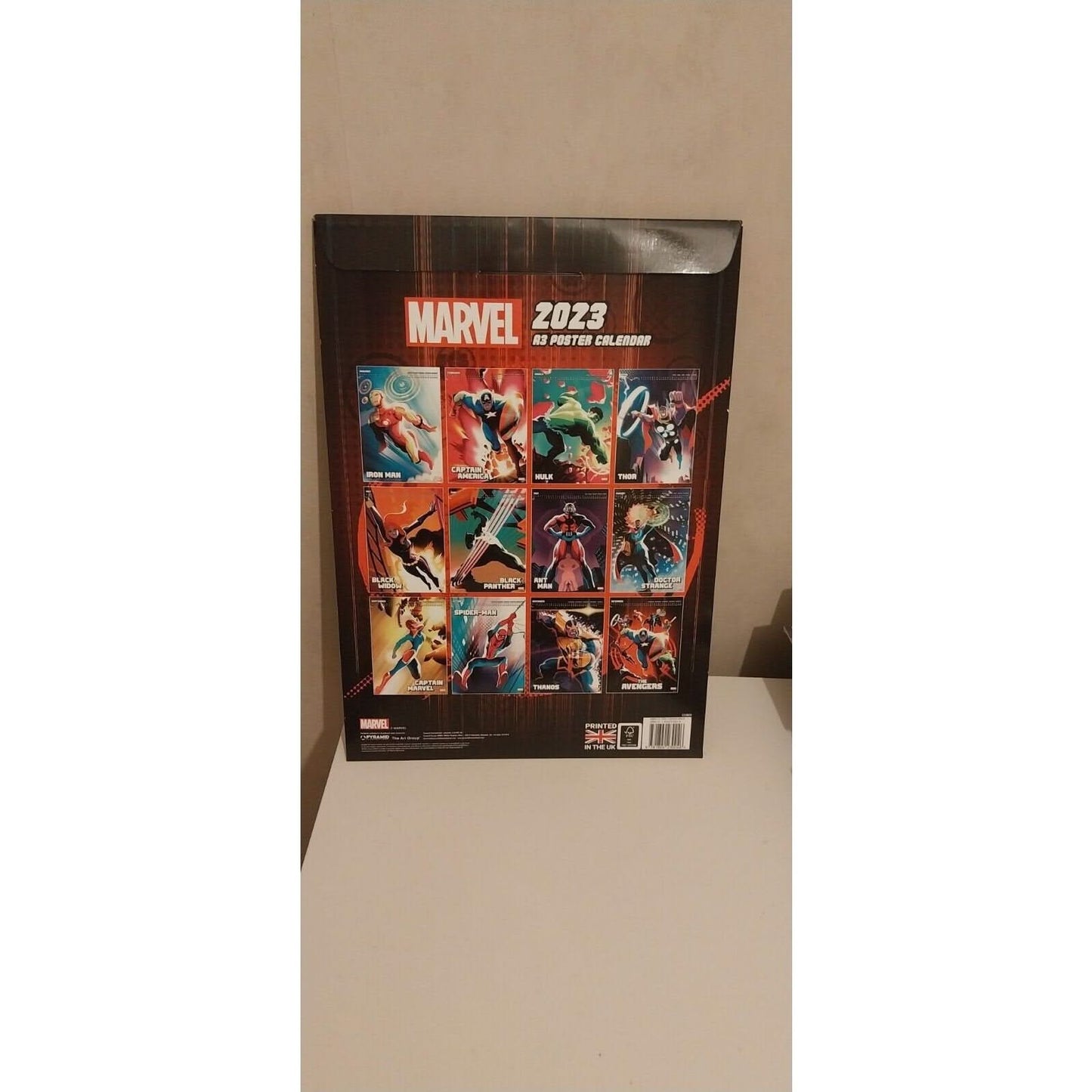 Marvel Avengers Heroes - Calendrier affiche A3 2023