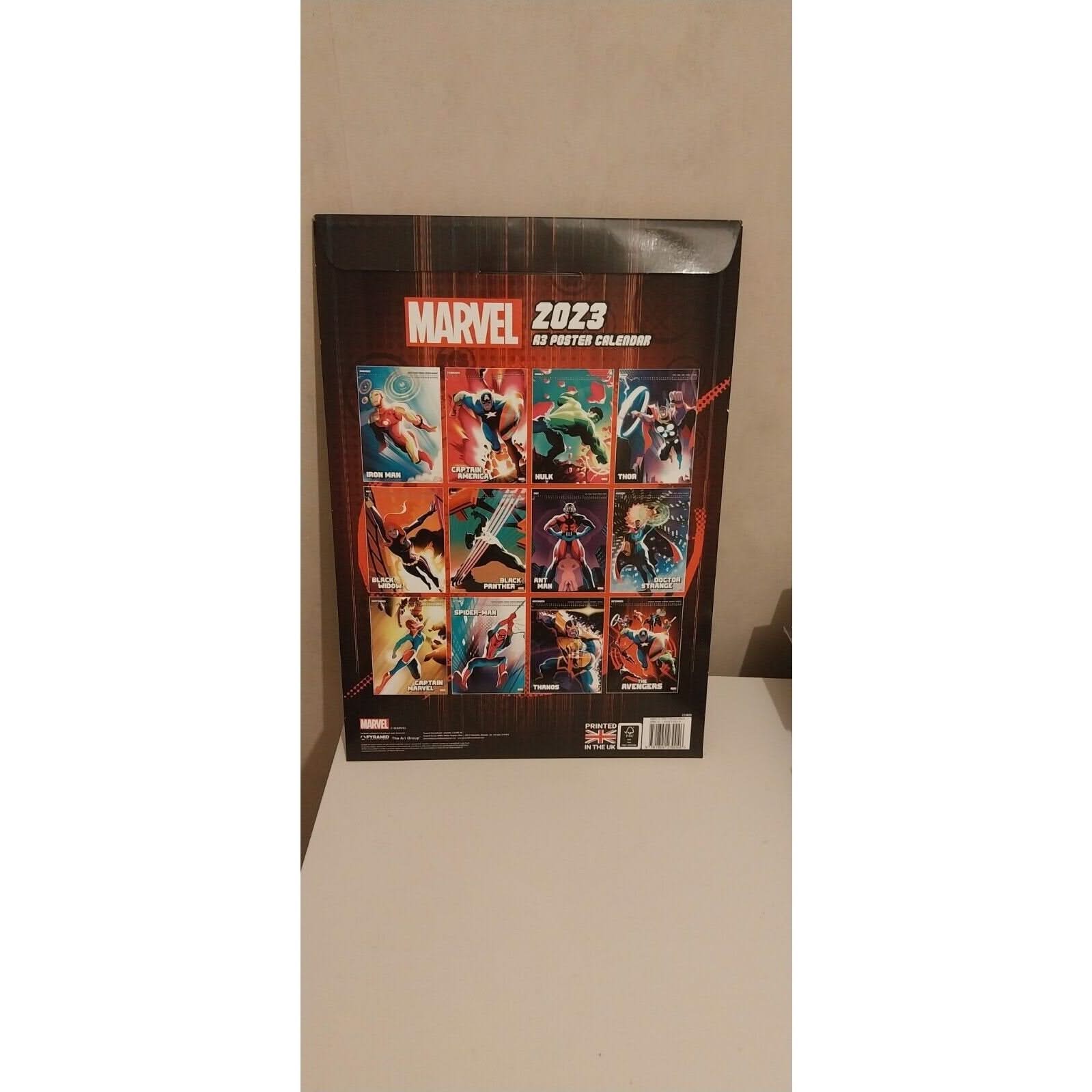 Marvel Avengers Heroes - Calendrier affiche A3 2023