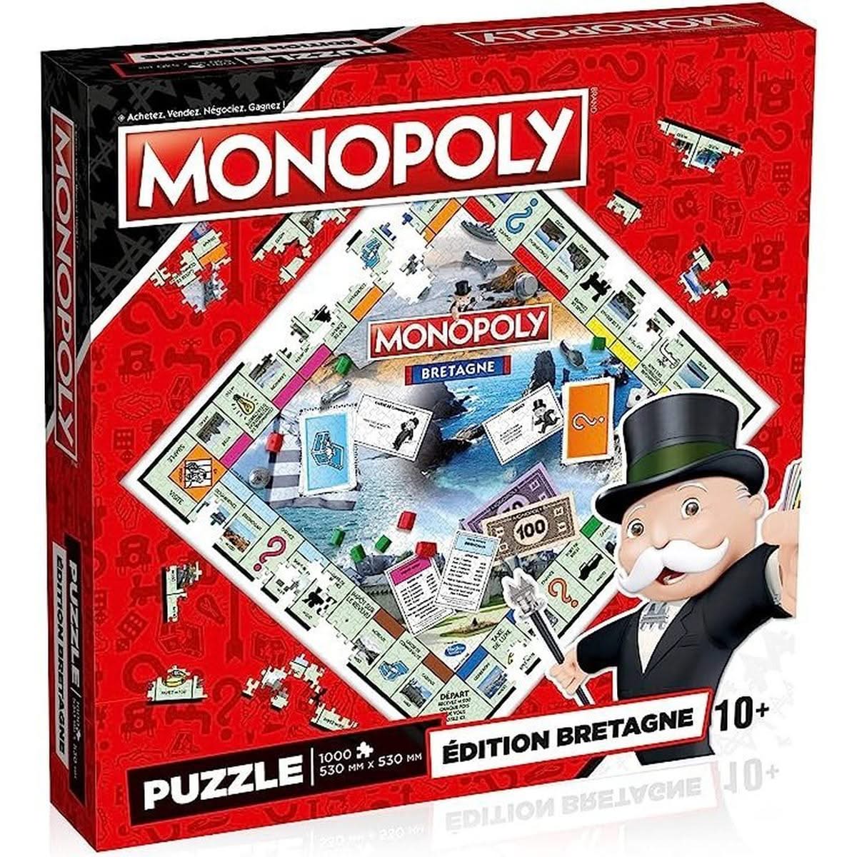 Puzzle Monopoly 1000 pièces Édition Bretagne