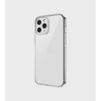 Coque arrière antimicrobienne hybride Clarion Uniq pour iPhone 12 Pro Max transparente