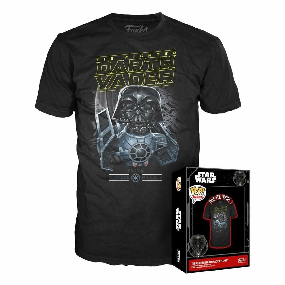 Star wars boxed tees t-shirt darth vader xl .Funko pop