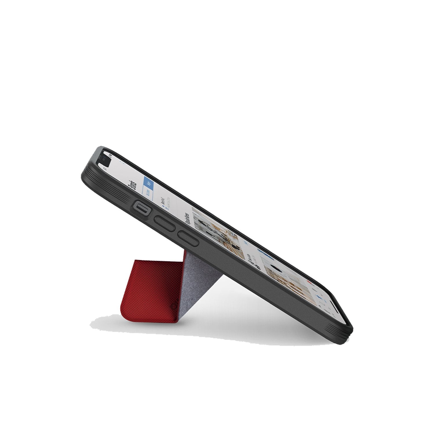 UNIQ TRANSFORMA - Coque de Protection Anti-Choc Rouge corail avec Support Réglable iPhone 13 Pro Max