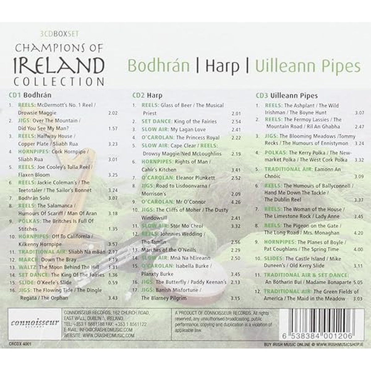 Champions of ireland Concertina, flute, Mandolin Coffret 3 CD