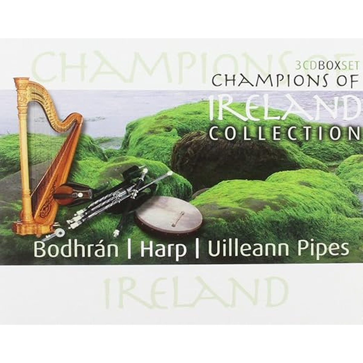 Champions of Ireland: Bodhran/Harp/Uilleann Pipes Coffret 3 CD