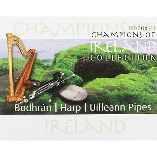 Champions of Ireland: Bodhran/Harp/Uilleann Pipes Coffret 3 CD