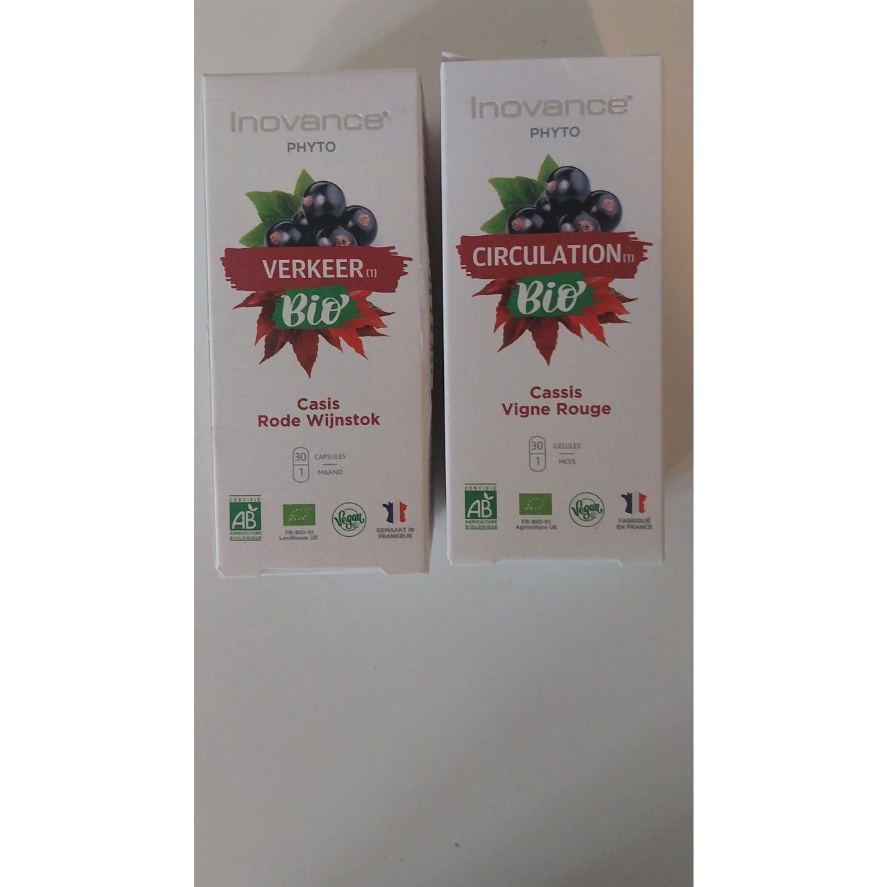 Innovance phyto circulation bio Cassis vigne rouge lot de 2. Complement alimentaire