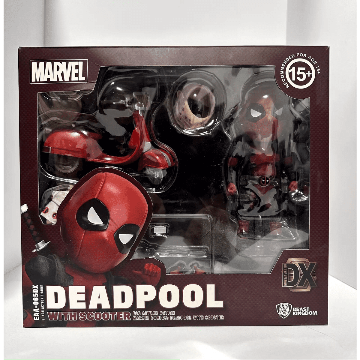 Marvel Comics Egg Attack Action Figurine Deadpool Deluxe avec scooter