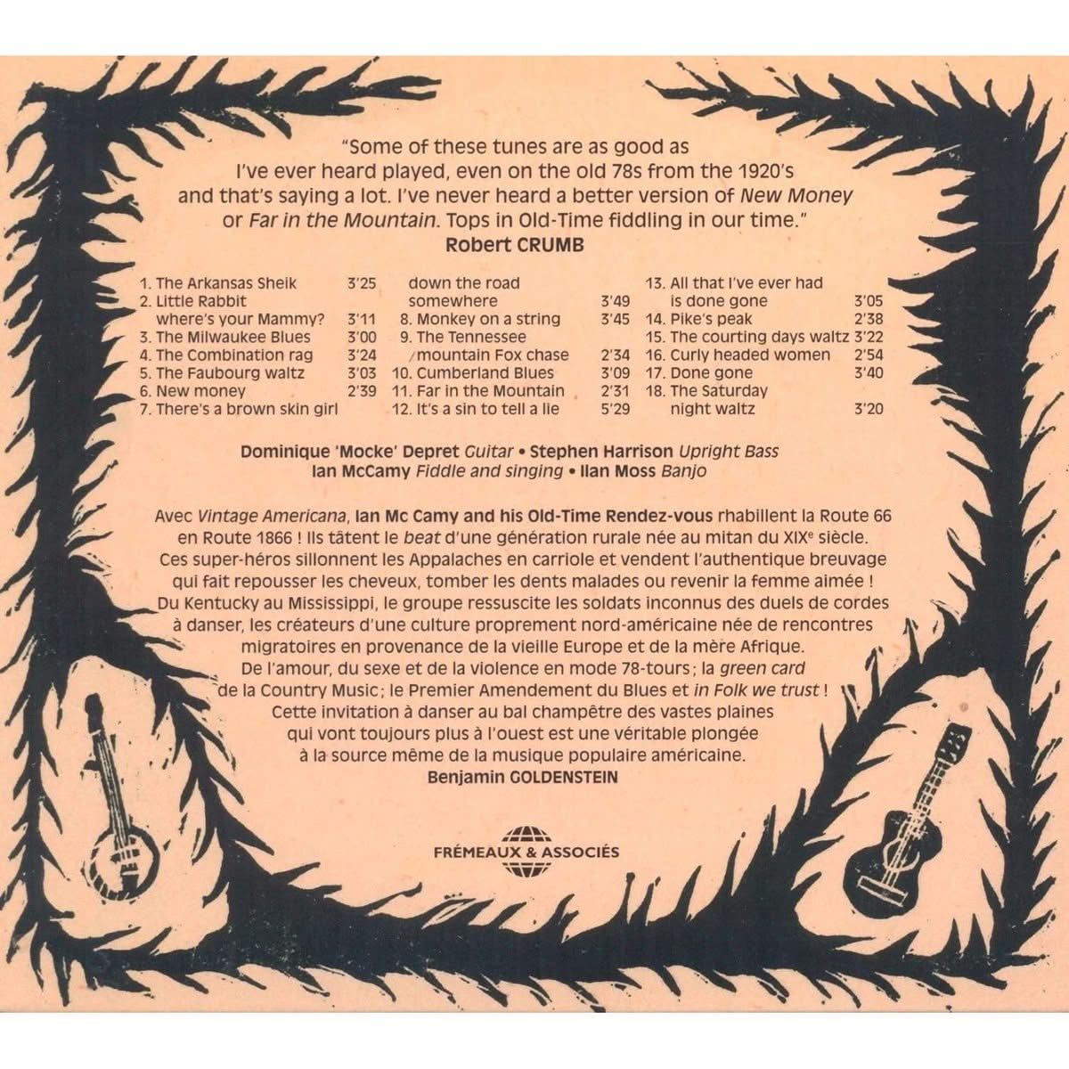 Mc Camy's old time rendez vous - Vintage americana Cd