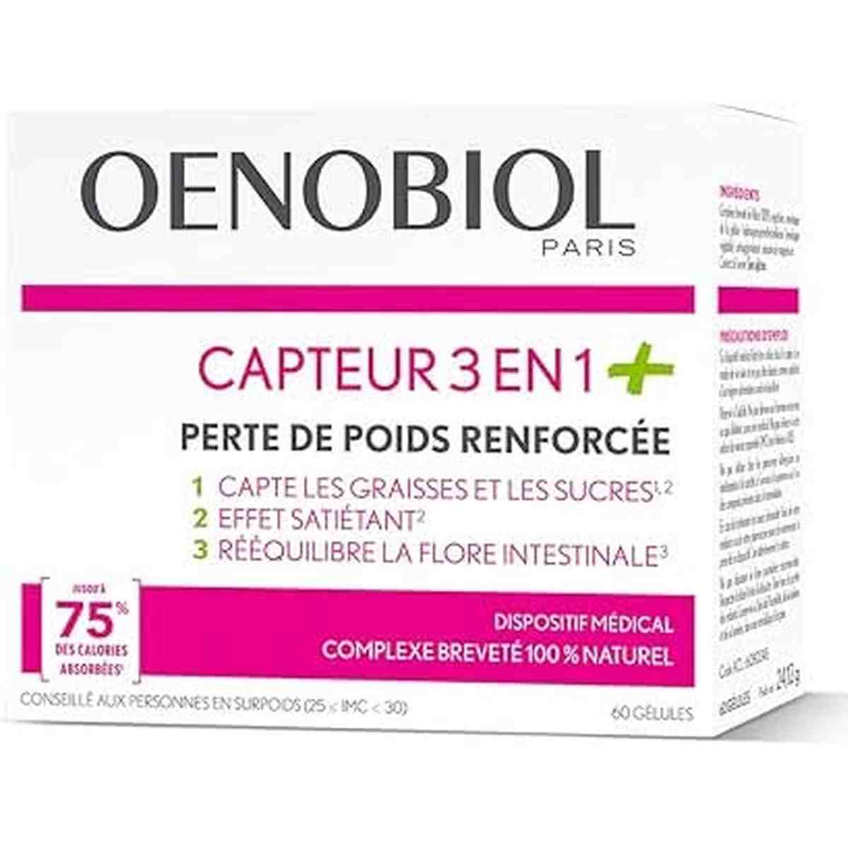 OENOBIOL Capteur 3 en 1+ minceur complement alimentaire