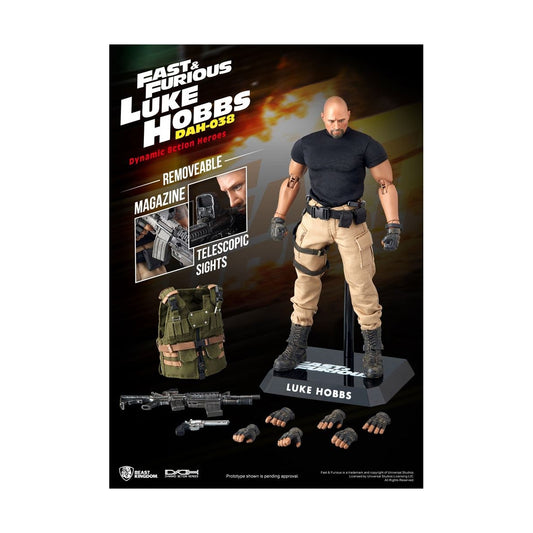 Figurine Dynamic Action Heroes 1/9 Luke Hobbs 21 cm Fast & Furious