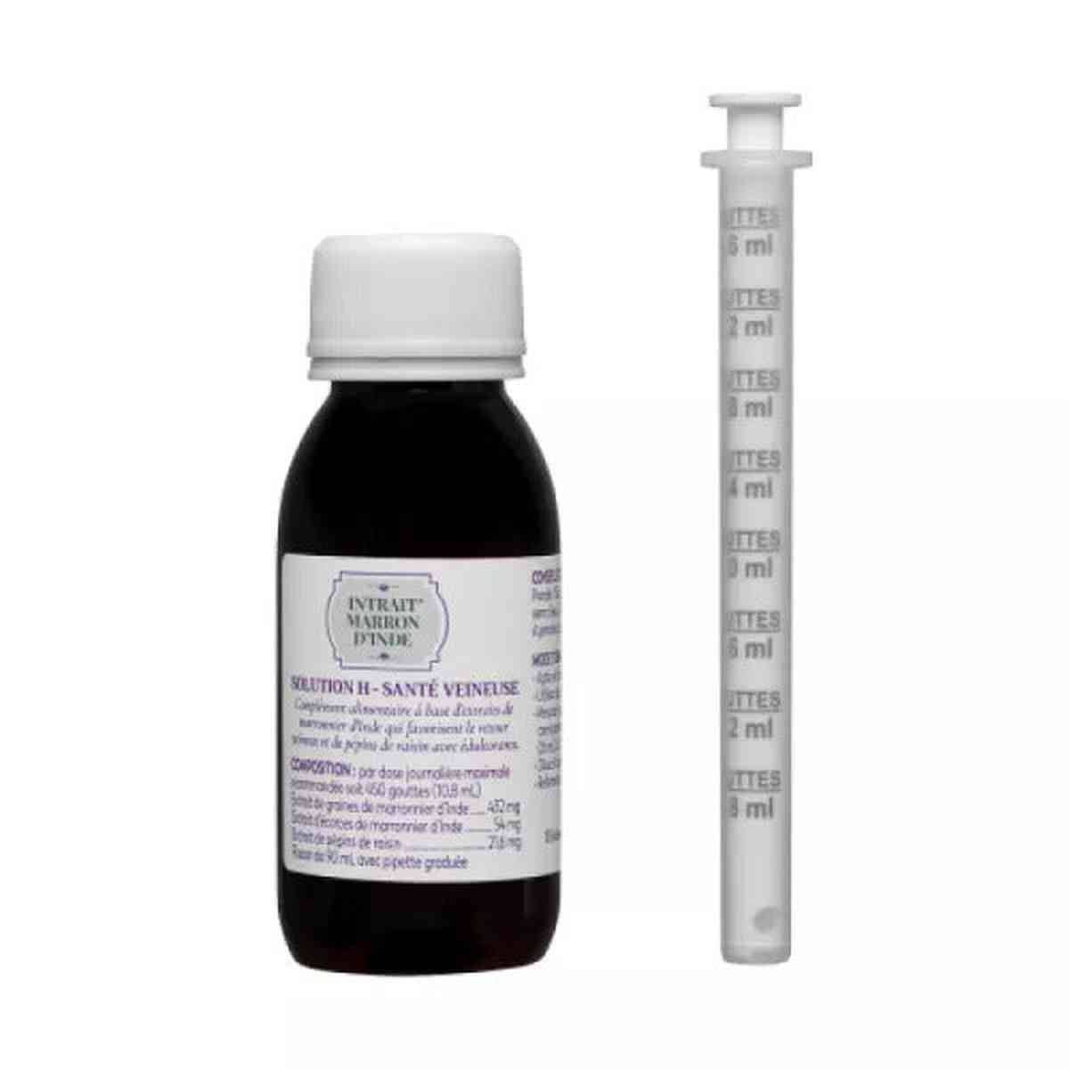 Biogaran Intrait Marron D'Inde Solution H Santé Veineuse 90ml