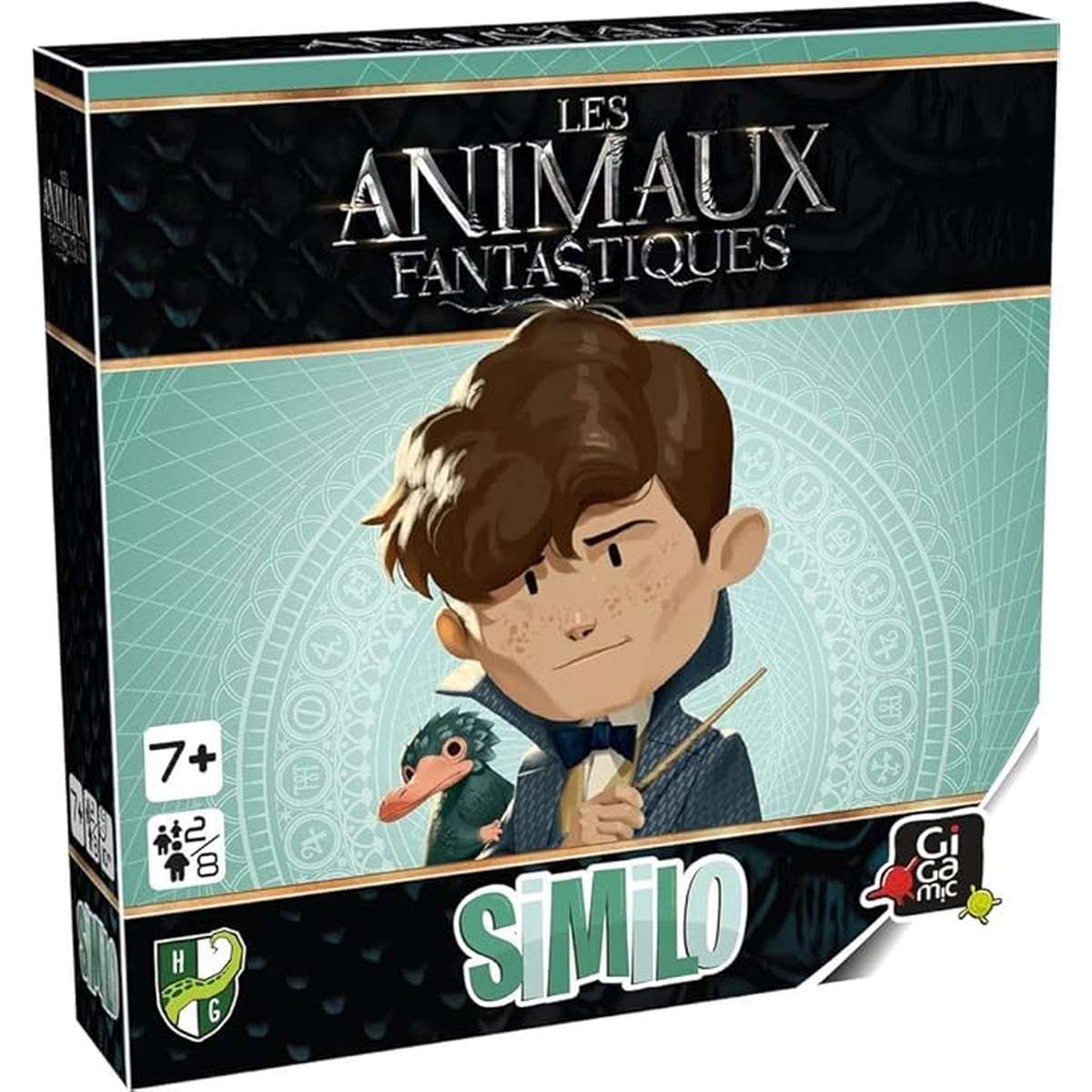 Boîte du jeu de société Les Animaux Fantastiques Similo de Gigamic, jeu de déduction coopératif pour 2 joueurs, dès 7 ans.