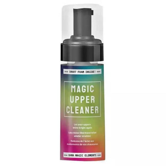 Bama Magic Upper Cleaner - Mousse nettoyante intelligente pour chaussures avec pompe distributrice - Design dégradé multicolore - Technologie Smart Foam Inside - Nettoyage efficace des baskets et sneakers