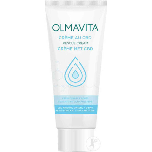 Olmavita Rescue Crème Au CBD Pour Visage Et Corps 