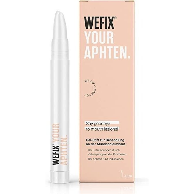 Stylo gel WeFix Traitement des aphtes dans la bouche