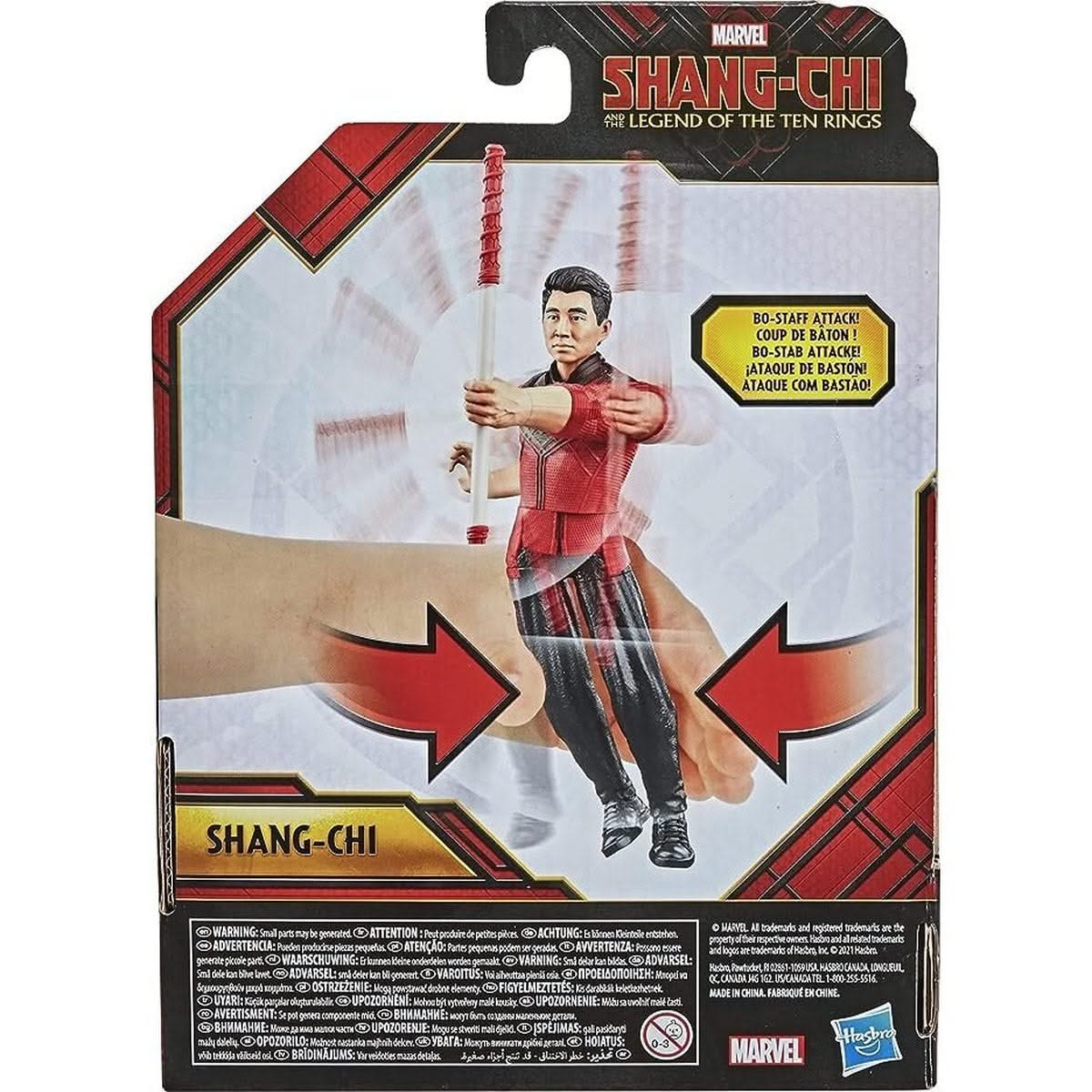 SHANG CHI Hasbro Marvel légende des dix Anneaux Figurine d'action avec Fonction Bo Staff Attack