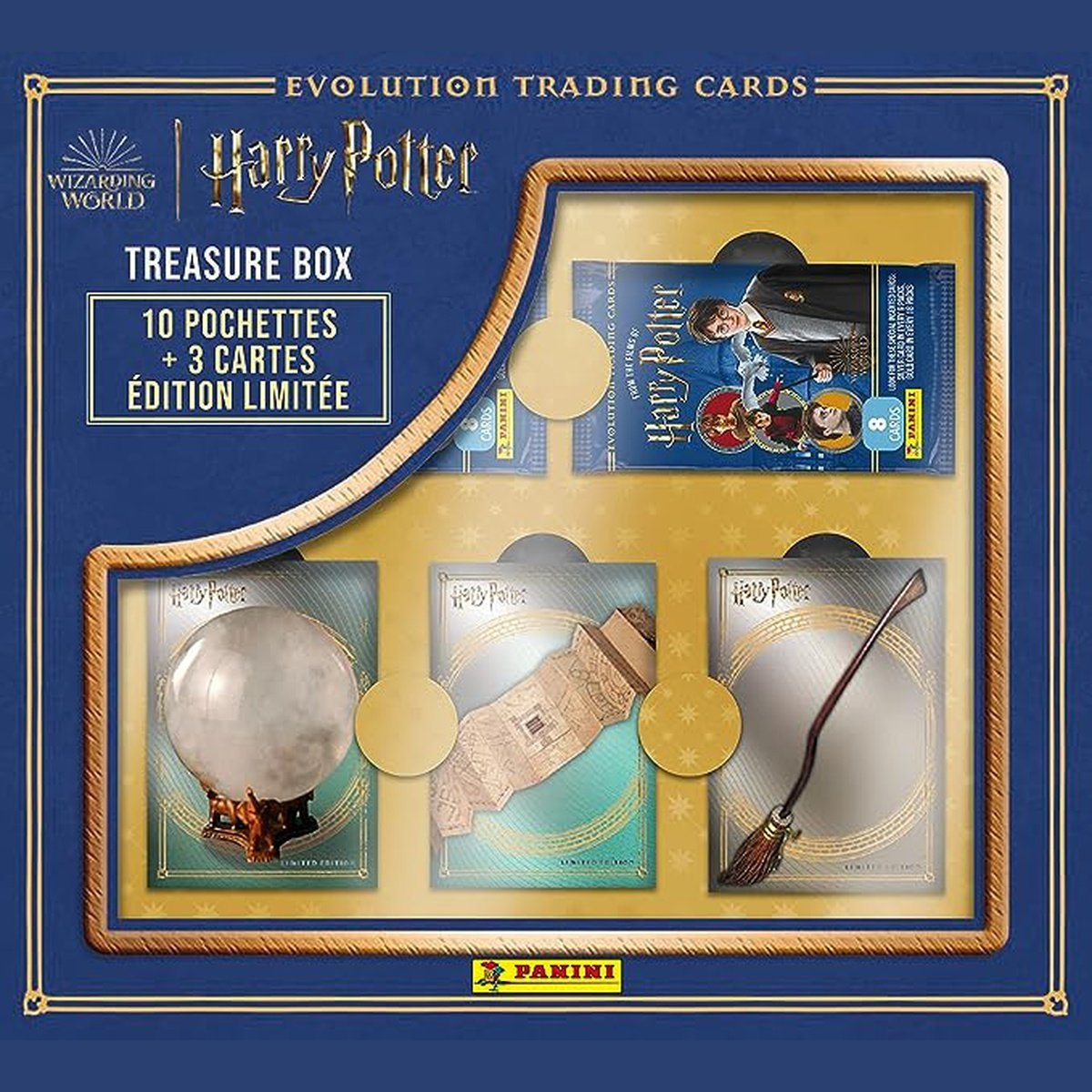 Panini Harry Potter Evolution Trading Cards - Boîte de 10 pochettes + 3 cartes en Édition Limitée