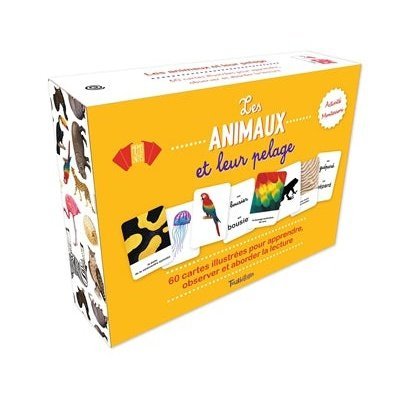 les animaux et leur pelage - 60 cartes illustrées pour apprendre, observer et...