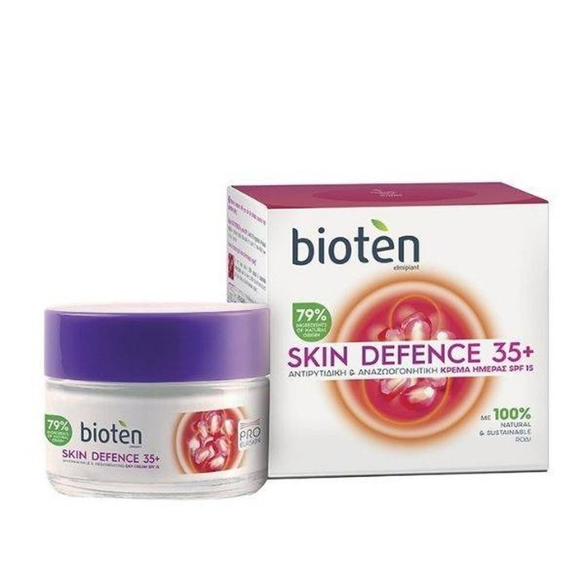 Bioten Skin defence 35+Crème de jour anti ride Spf 15