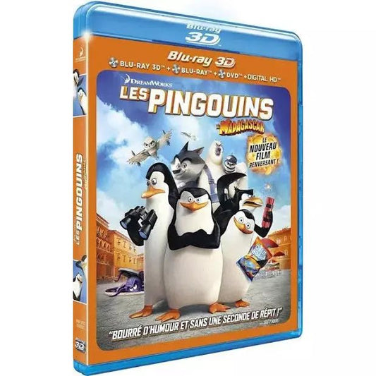 Blu-ray - Les Pingouins de Madagascar Combo 3D + Blu-Ray + DVD