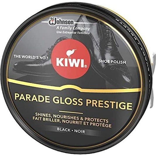 KIWI Parade Gloss Prestige Cirage en pot métallique Noire
