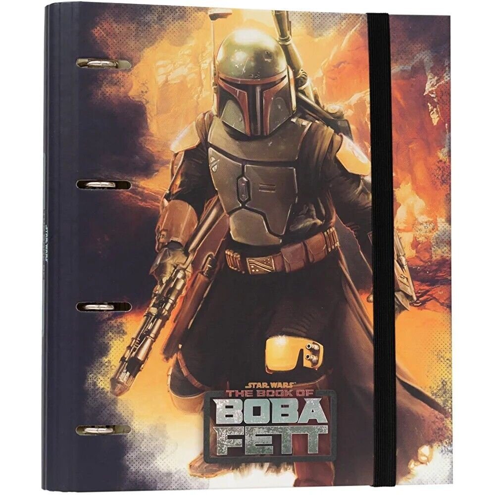 Classeur A4 4 Anneaux Star Wars, The Book of Boba Fett, Classeur Rigide