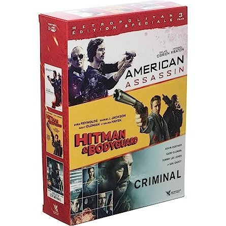 Action 2018 : Hitman & Bodyguard + American Assassin + Criminal - Pack