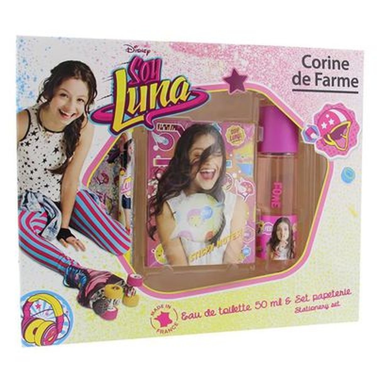 Coffret Disney Soy Luna Eau de toilette 50 ml +set de Papeterie