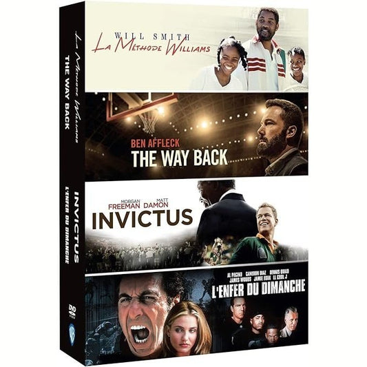 Coffret dvd Sport : L'Enfer du Dimanche + Invictus + The Way Back + La Méthode Williams