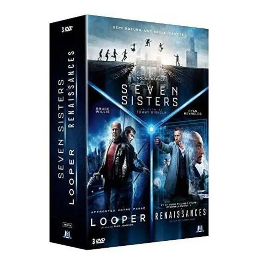 Coffret science-fiction 3 films : seven sisters ; looper ; renaissances Blu-ray