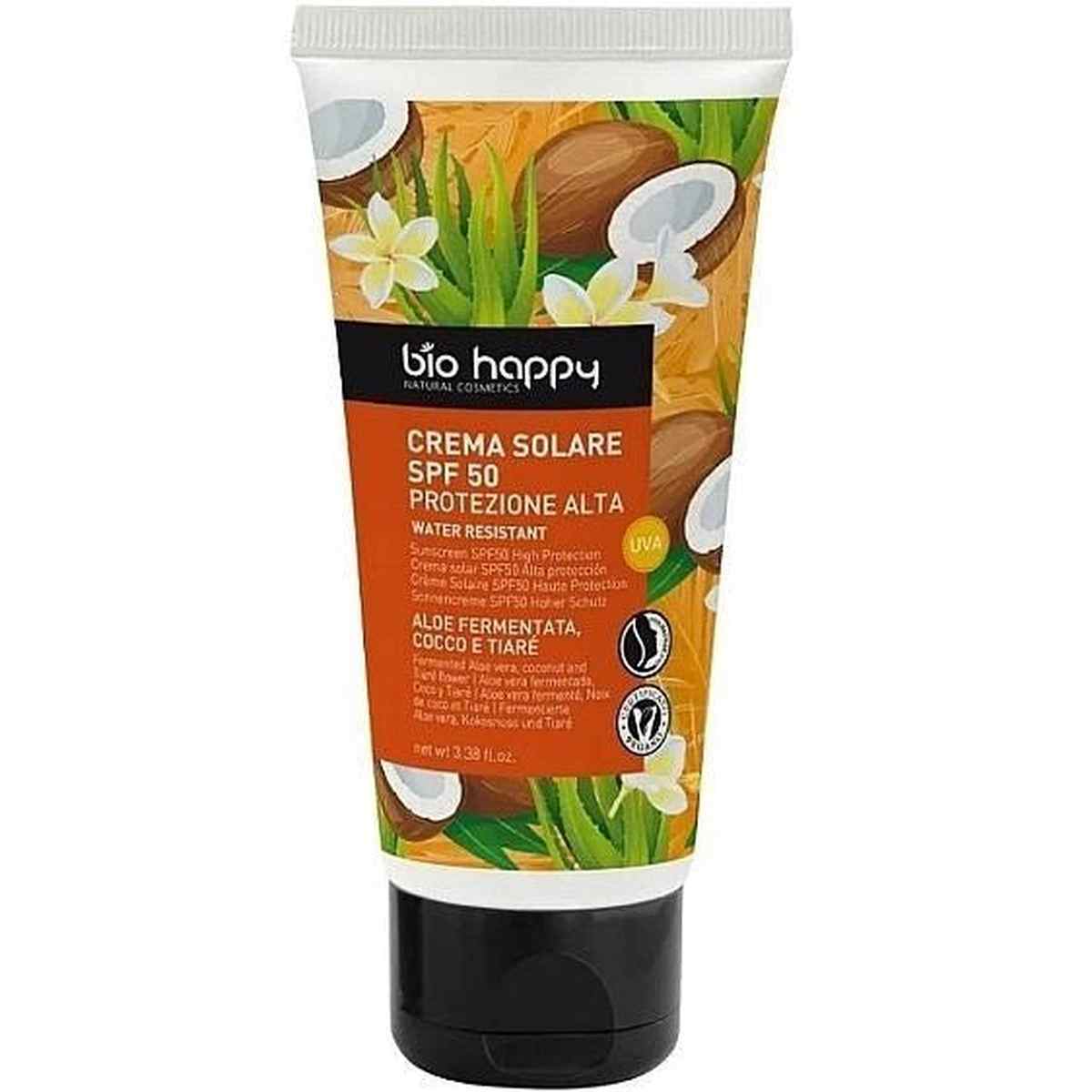 Crème solaire à l'extrait d'aloe vera bio happy Vegan